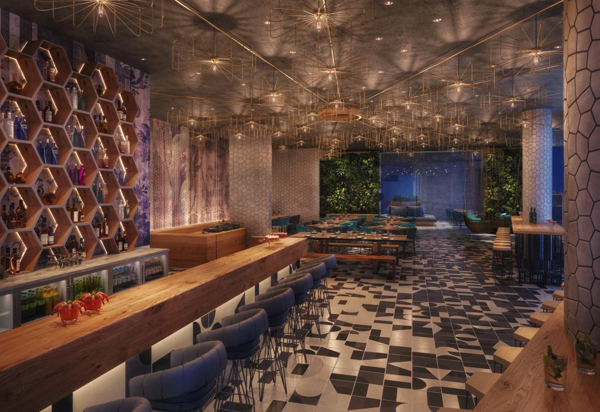 Moevenpick Hotel & Apartments Ghala Mascate Exterior foto The interior of the restaurant